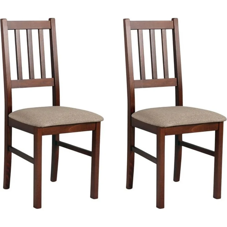 MOEBLO Stuhl BESO 04 (Polsterstühle, Holzstühle, Esszimmerstühle, Polsterstuhl aus Buchenholz für Esszimmer, Holzstuhl mit gepolstertem Sitz, 2 St), (BxHxT): 43 x 90 x 40 cm – Bild 1