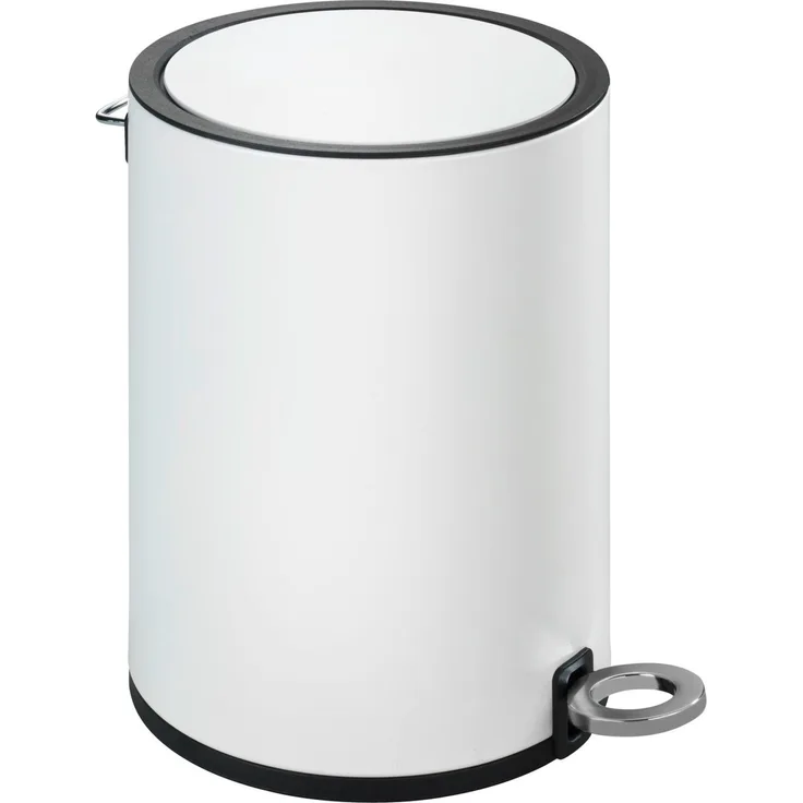 WENKO MONZA Kosmetikeimer 3 Liter, Weiß matt, Easy Close