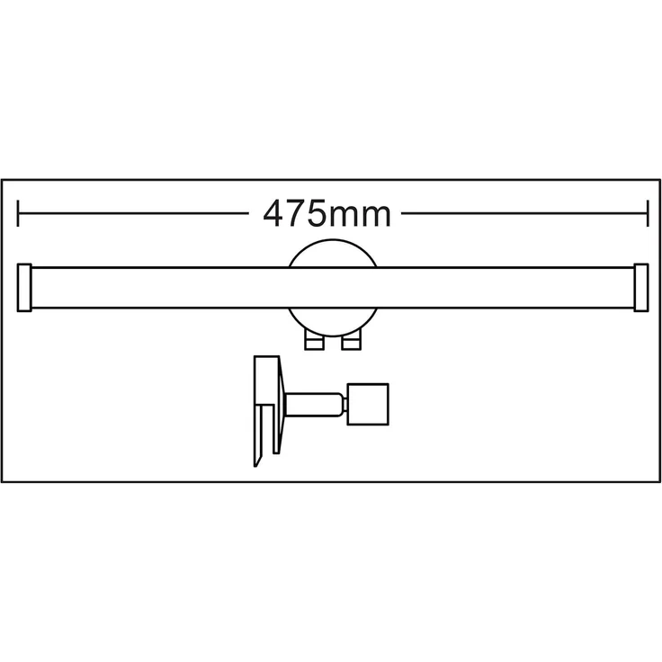 TRANGO LED Spiegelleuchte, 2250 Modern LED Spiegelleuchte *EASY* Badleuchte 475mm lang mit schwenkbar und drehbar Flexarm Schminklicht, Badezimmer Spiegellampe mit Klemmvorrichtung, inkl. ON/OFF Schalter 7 Watt 3000K warmweiß – Bild 6