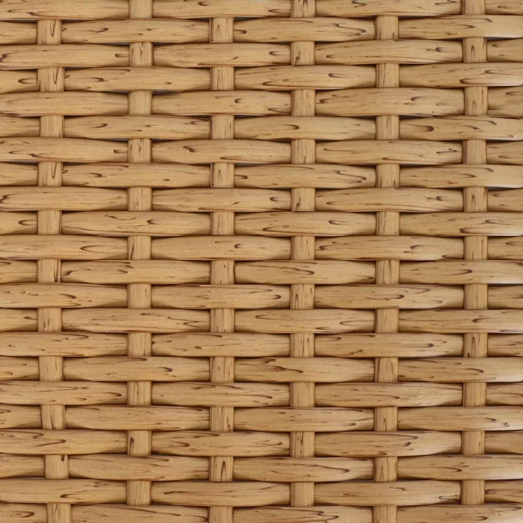 vidaXL Gartentisch Natur 55 x 55 x 37 cm PE Rattan und Glas 42035140 – Bild 6