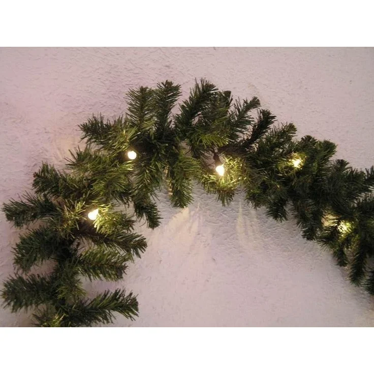FHS LED-Tannen-Girlande, außen, 80er, grün, 10 m – Bild 2