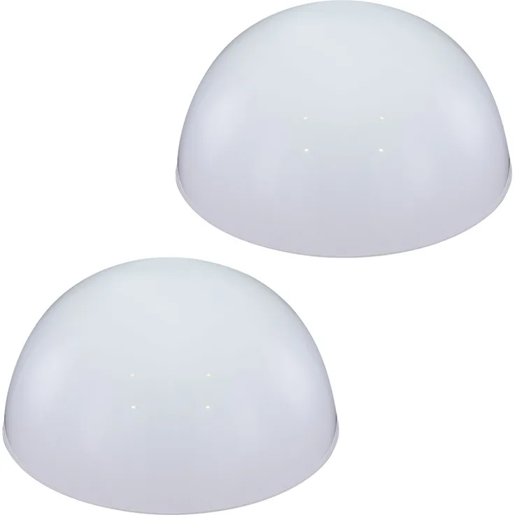 2er Set Moderne LED Halbkugel Solarleuchte für den Garten