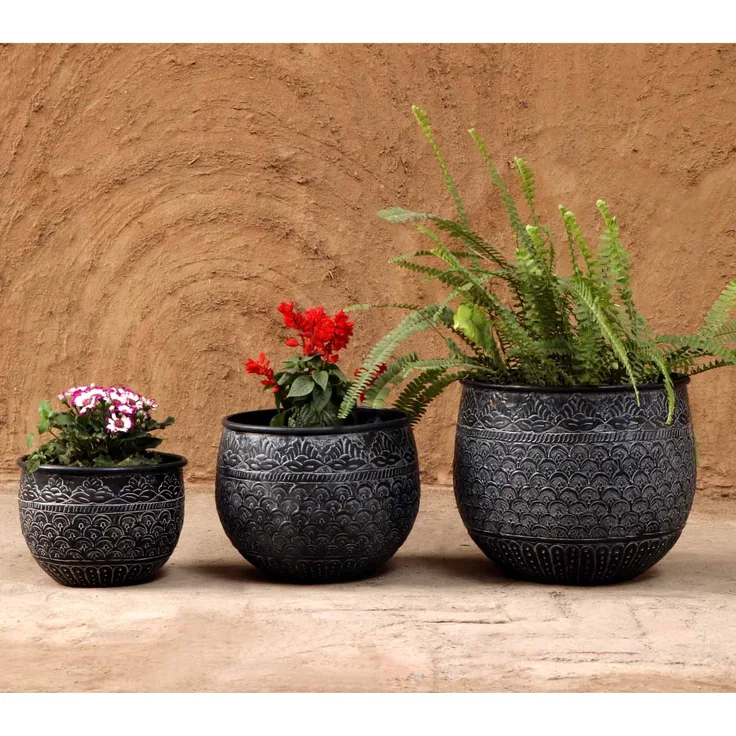Orientalischer Blumentopf Murcia 3 er Set