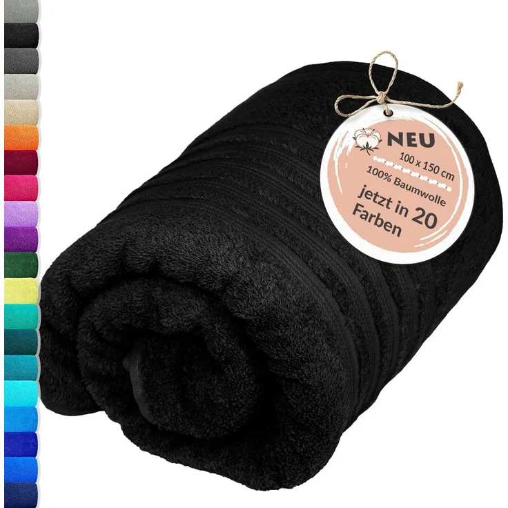 Lashuma Badetuch - XXL Handtuch London, Frottee (1-St), großes Badehandtuch - Duschtuch 100x150 cm für Damen & Herren