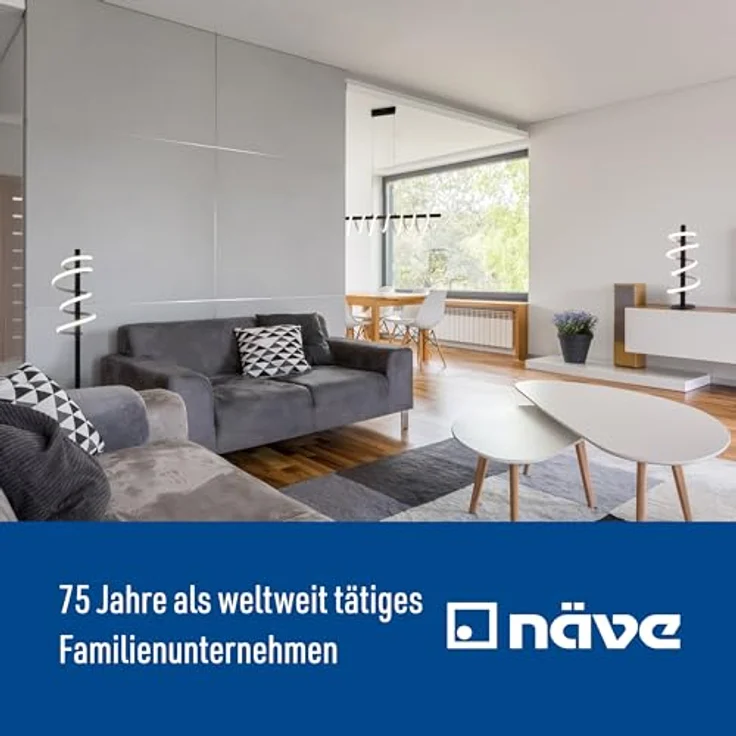 Näve LED-Pendelleuchte Belleza 100 cm, dimmbare Pendelleuchte mit warmweißer Beleuchtung und Höhe 150 cm – Bild 7