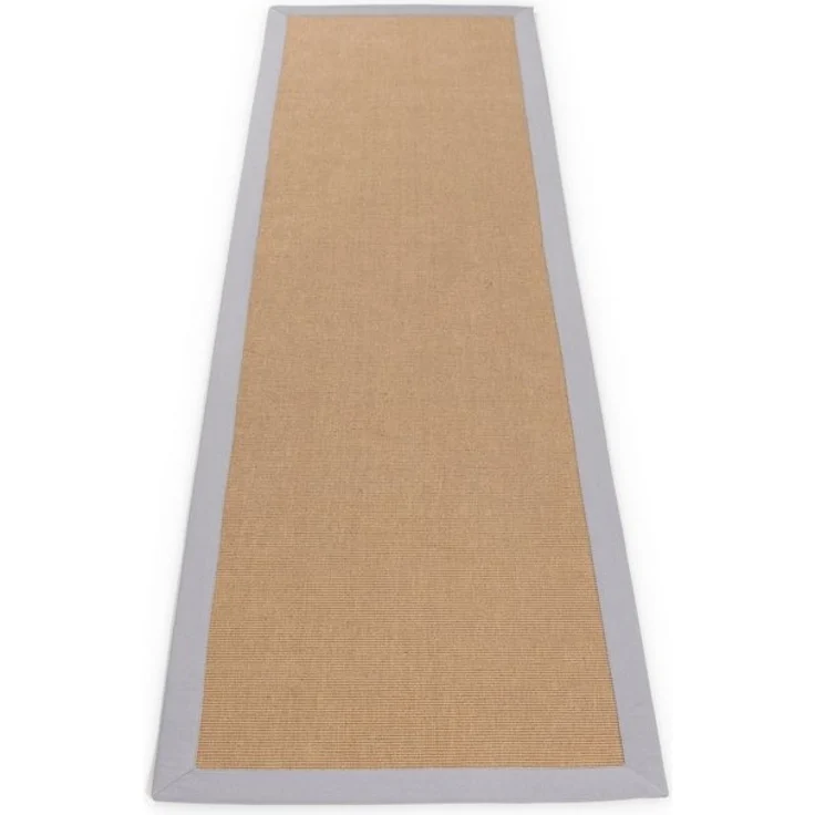 carpetfine Läufer Sisal, rechteckig, Höhe: 5 mm, mit farbiger Bordüre, Anti Rutsch Rückseite – Bild 4