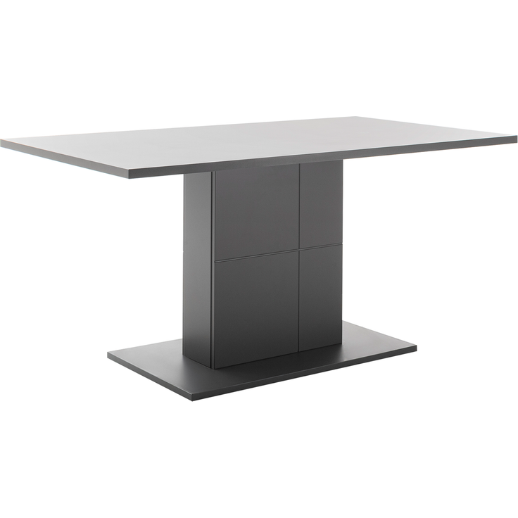 Wohn Schick MAGON Esstisch 90x160,Front/Korpus: Royal grau,Gestell: Royal grau - H 77 cm x T 90 cm x B 160 cm