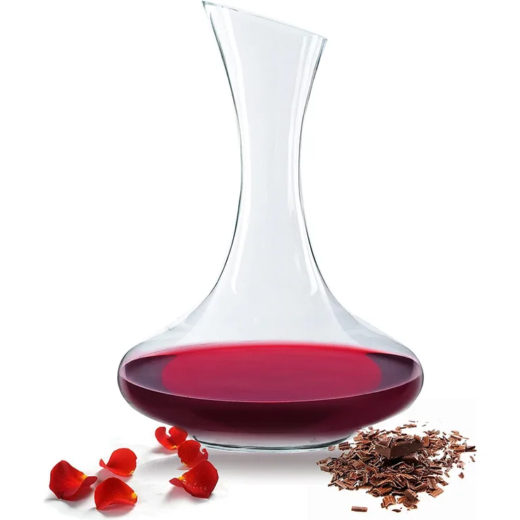 Handgemachte Weinkaraffe 1,5 Liter Dekantier Glaskaraffe Karaffe Glas