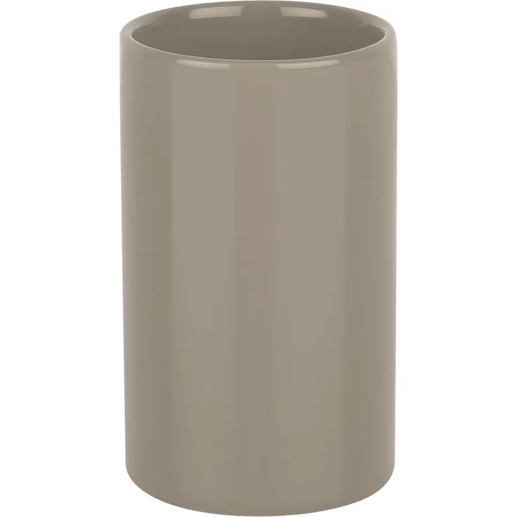 Spirella Zahnputzbecher Zahnbürstenhalter Tube 7 x 11,5 cm Taupe