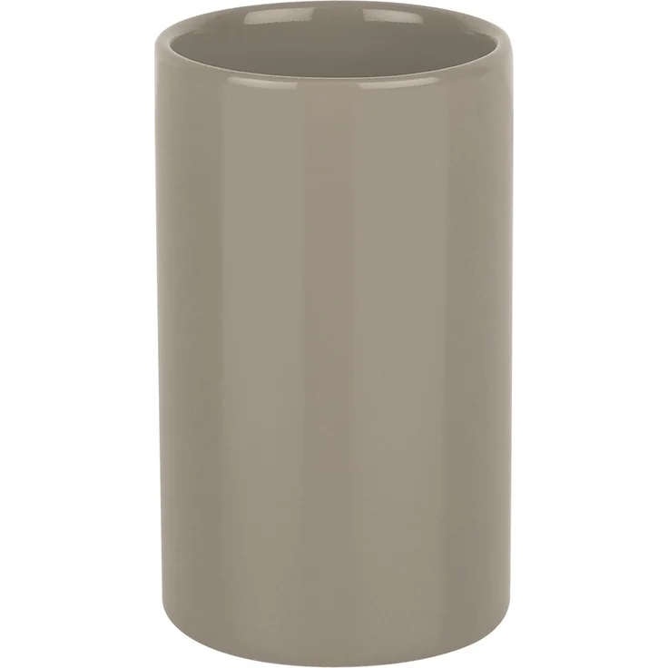 Spirella Zahnputzbecher Zahnbürstenhalter Tube 7 x 11,5 cm Taupe – Bild 1