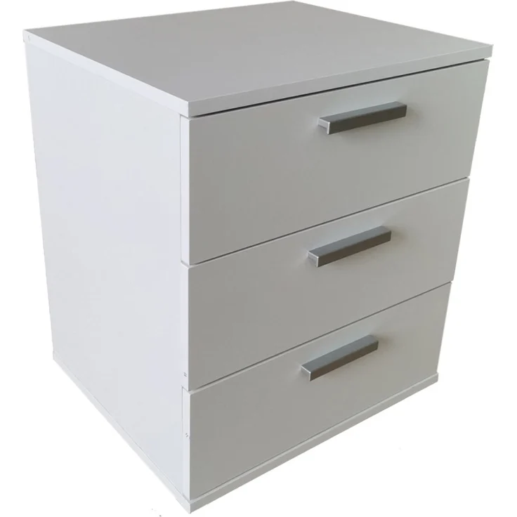 HTI-Line Nachtkommode Nachtschrank Nina mit 3 Schubladen (Stück, 1 St, 1 Nachtschrank), Nachttisch Nachtkommode Nachtkonsole – Bild 2