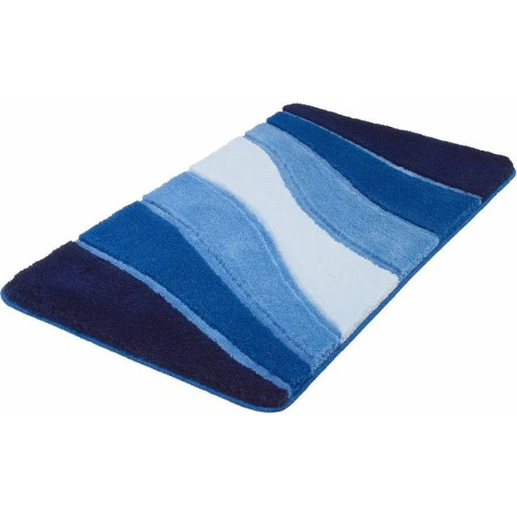 MEUSCH Badematte Ocean, Höhe 23 mm, rutschhemmend beschichtet, fußbodenheizungsgeeignet, Kunstfaser, Badteppich, Wellen Design, mit Farbverlauf, Hoch-Tief Effekt, waschbar – Bild 4