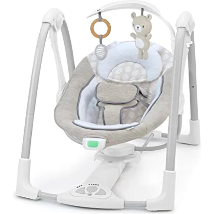 Ingenuity, ConvertMe Schaukel-2-Sitz, 5 Schaukelmodi, Vibrationen, Musik, USB-Stromadapterkabel, Spielzeugstange - Wynn – Bild 1