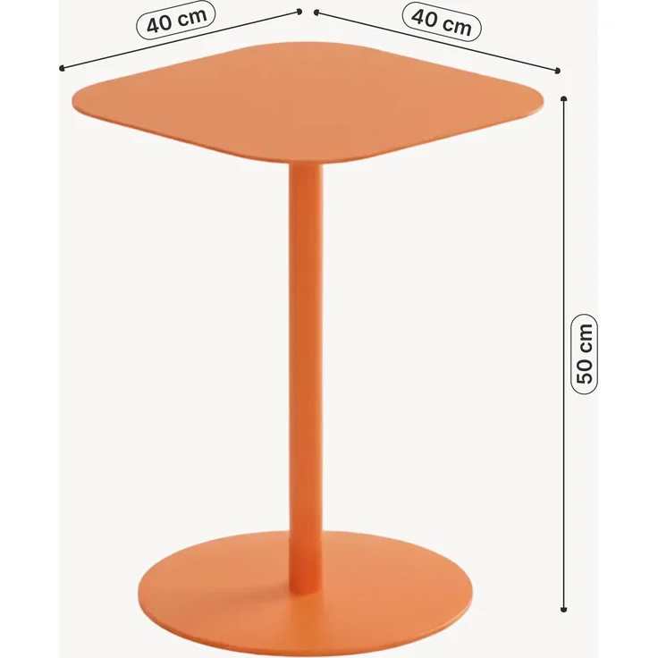 Beistelltisch Nastätten 50x40x40 cm Orange [en. casa] – Bild 5