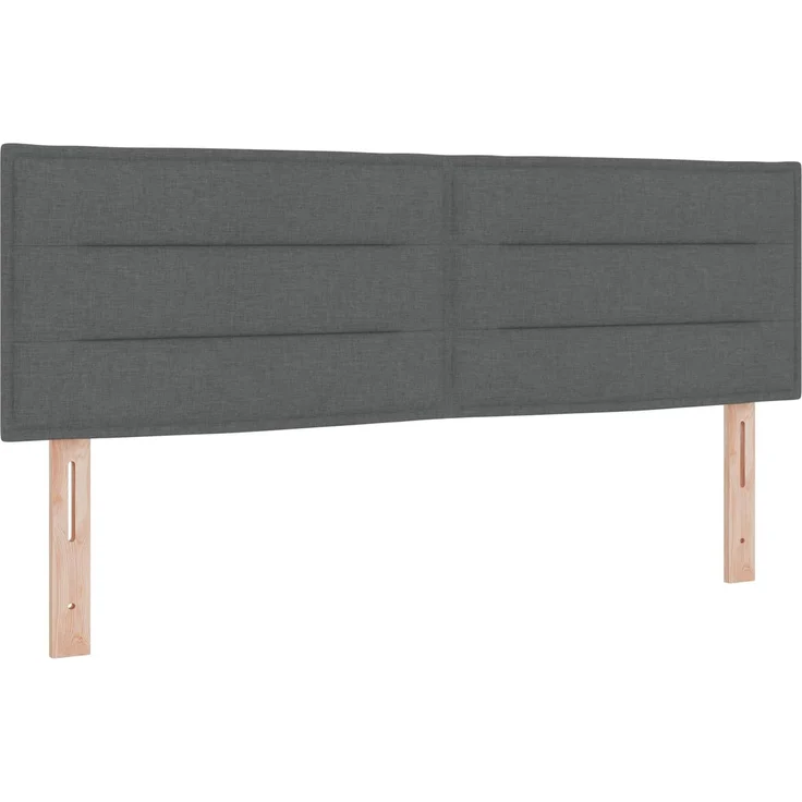 vidaXL Boxspringbett mit Matratze Dunkelgrau 160 x 200 cm Stoff 3452706 – Bild 5