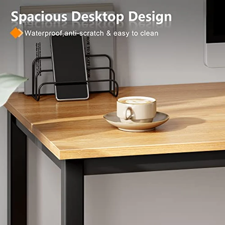 SogesHome Schreibtisch Computertisch 100 x 60 x 75 cm PC Schreibtisch Büro Schreibtisch Workstation für Home Office zu Hause Schreibtisch, Esstisch Konferenztisch AC3BB-100-SH – Bild 6