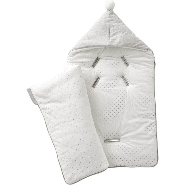 vertbaudet Fußsack Baby Ausfahrsack KLEINE FREUNDE, Bio-Baumwolle – Bild 3