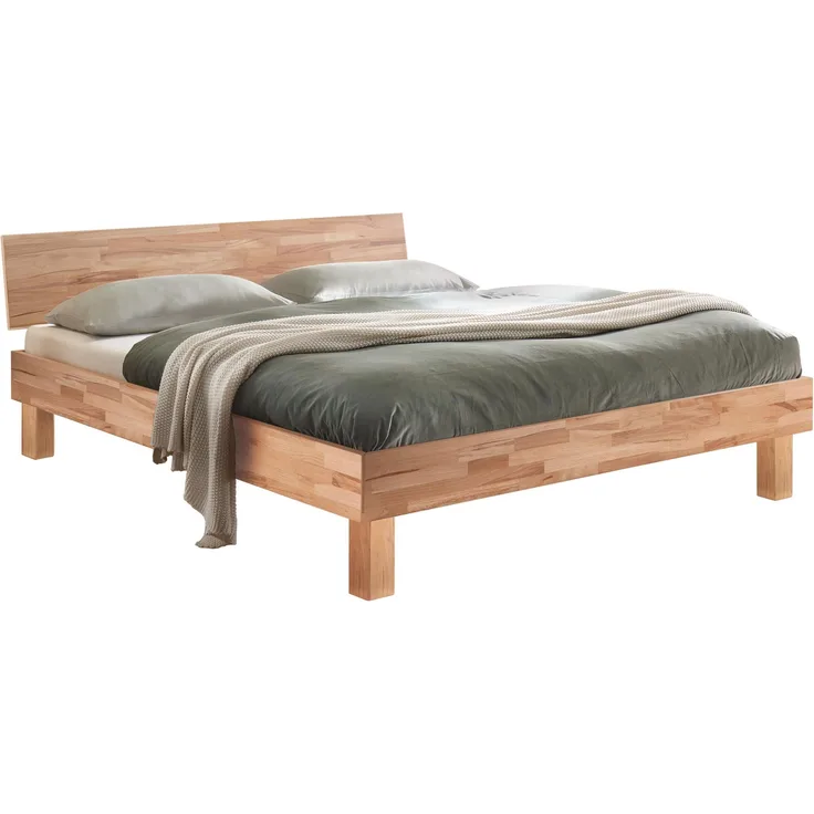Hasena Trento Forti Massivholzbett 180x200 Kernbuche natur, geölt 20