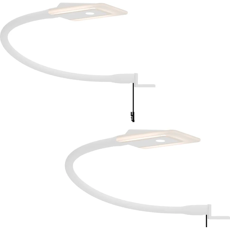 kalb Bettleuchte Diora Dual Bettleuchte Flexibel Leseleuchte Nachttischlampe, 2er Set weiß, warmweiß und neutralweiß – Bild 1