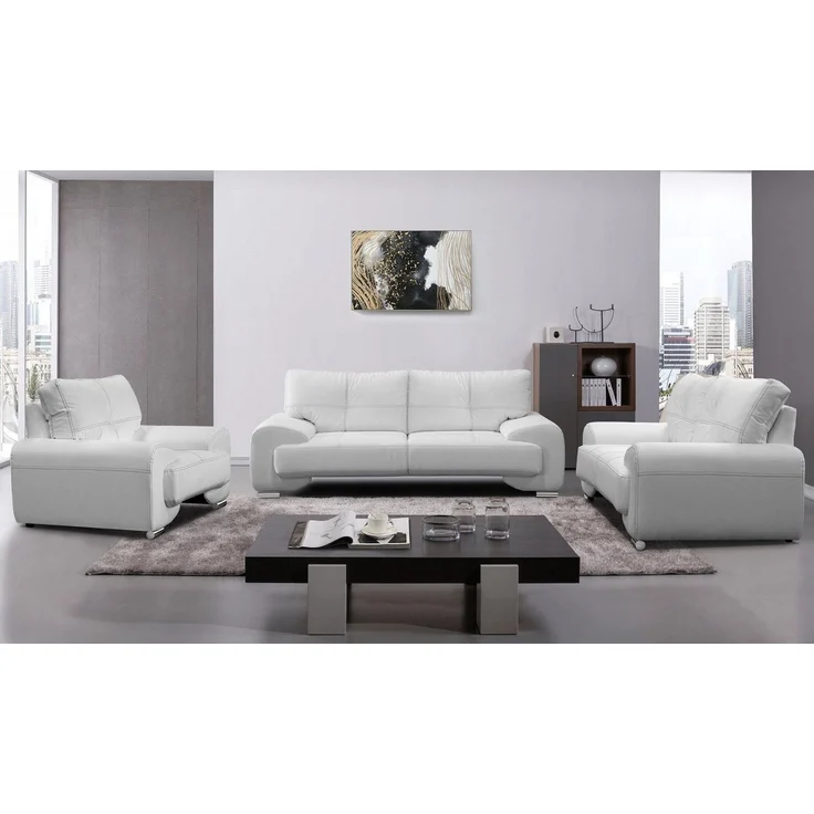 Beautysofa Big-Sofa Polstergarnitur Omega Set 3+2+1 Sofa Wohnzimmer Sofagarnitur, modernes Sofaset für Wohnzimmer, Kunstleder Couchgarnitur im modernen Design – Bild 1