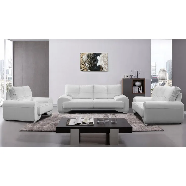 Beautysofa Big-Sofa Polstergarnitur Omega Set 3+2+1 Sofa Wohnzimmer Sofagarnitur, modernes Sofaset für Wohnzimmer, Kunstleder Couchgarnitur im modernen Design