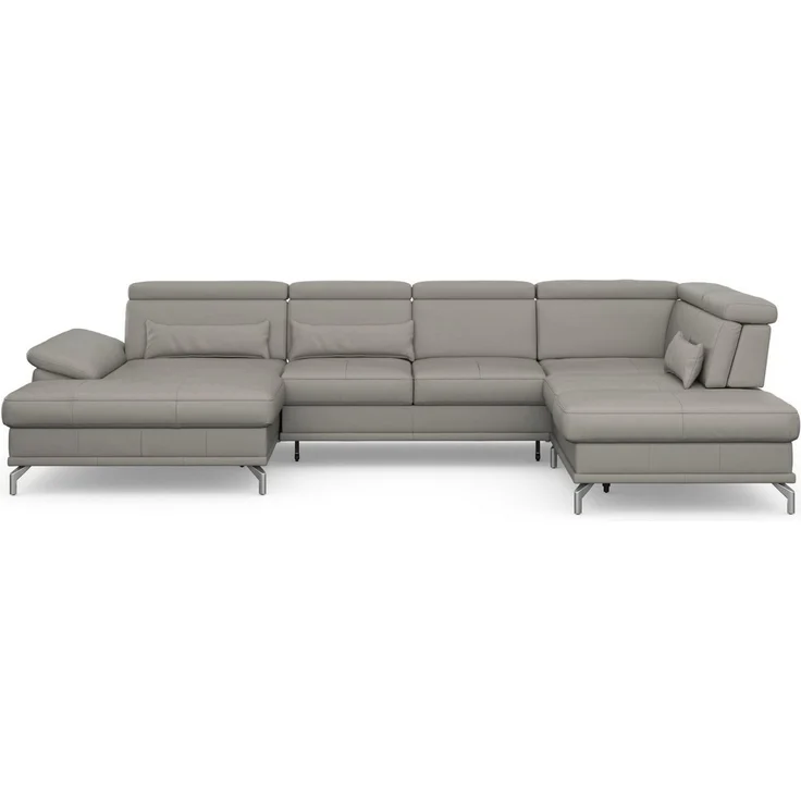 sit&more Wohnlandschaft Cabrio U-Form, B: 359 cm, mit Sitztiefen-, Arm- & Kopfteilverstellung, 3 Nierenkissen, Federkern, optional Bettfunktion und Stauraum – Bild 2