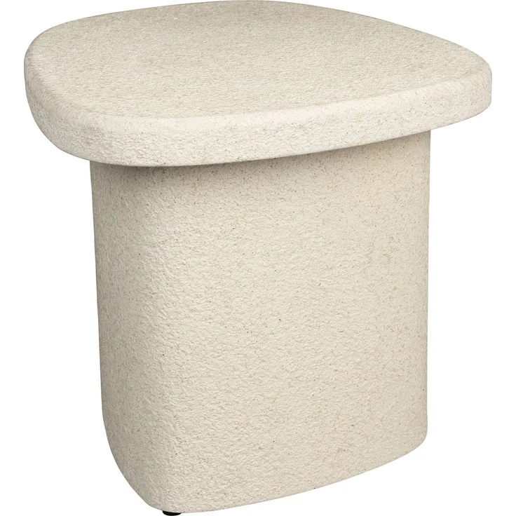 DutchBone Beistelltisch Veda High aus recyceltem Marmor im Boho-Chic-Design Beige 45x56x41 cm – Bild 1