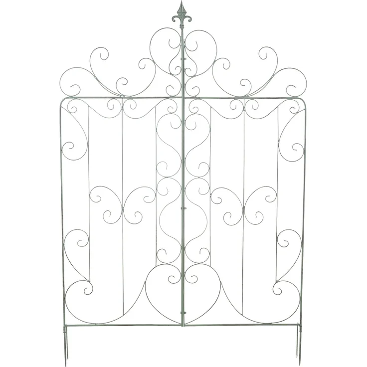 Rankgitter JORIS 2er Set - 99x1x133cm, Metall, Antik-Grün | Rankhilfe Kletterpflanzen Gartendekoration – Bild 3