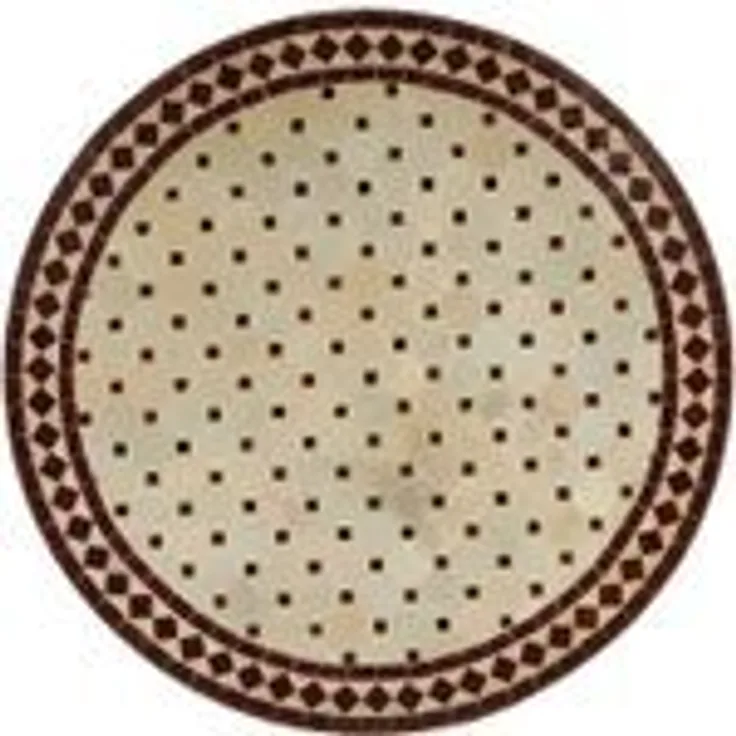 Mosaiktisch D120 Bordeaux-Raute
