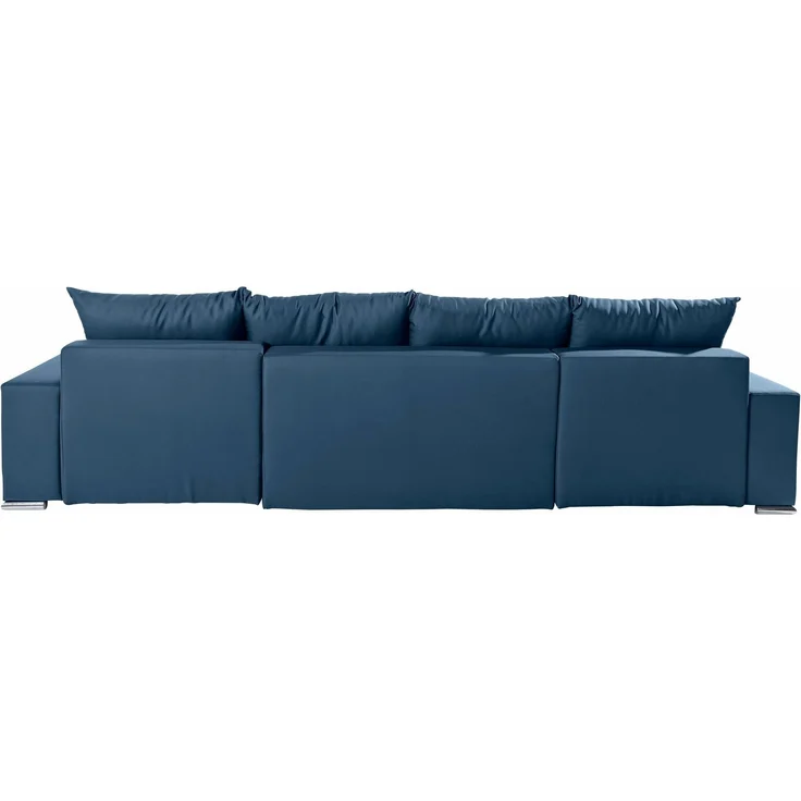 COLLECTION AB Wohnlandschaft XL-Josy U-Form, Breite 313 cm, Flachgewebe, Struktur, Kunstleder, inkl. Bettfunktion, Bettkasten, mit 4 gleich großen Rückenkissen – Bild 2