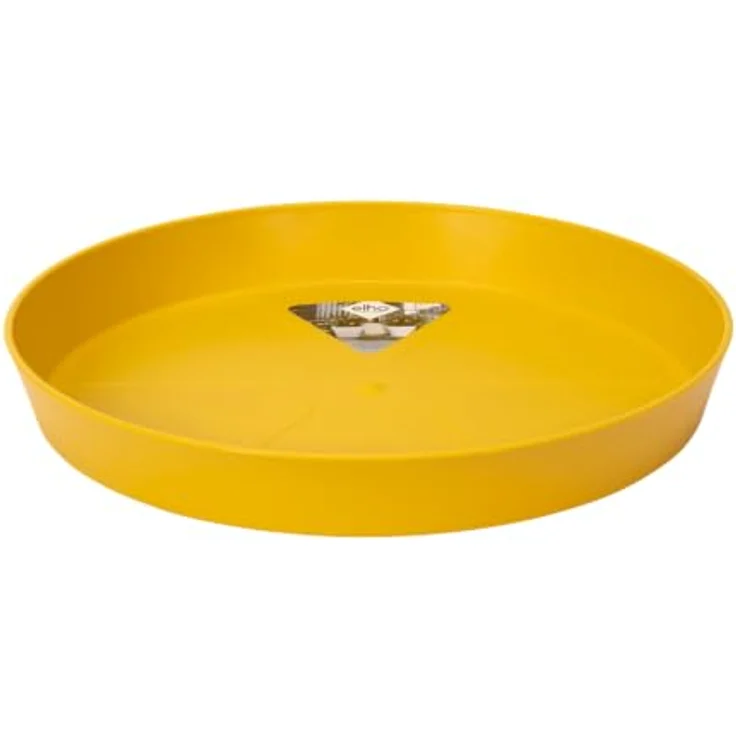 elho loft urban untersetzer rund 24cm Untersetzer - Ocker | Ø 24.2 x H 3.1 cm | Für den Außenbereich geeignet – Bild 1
