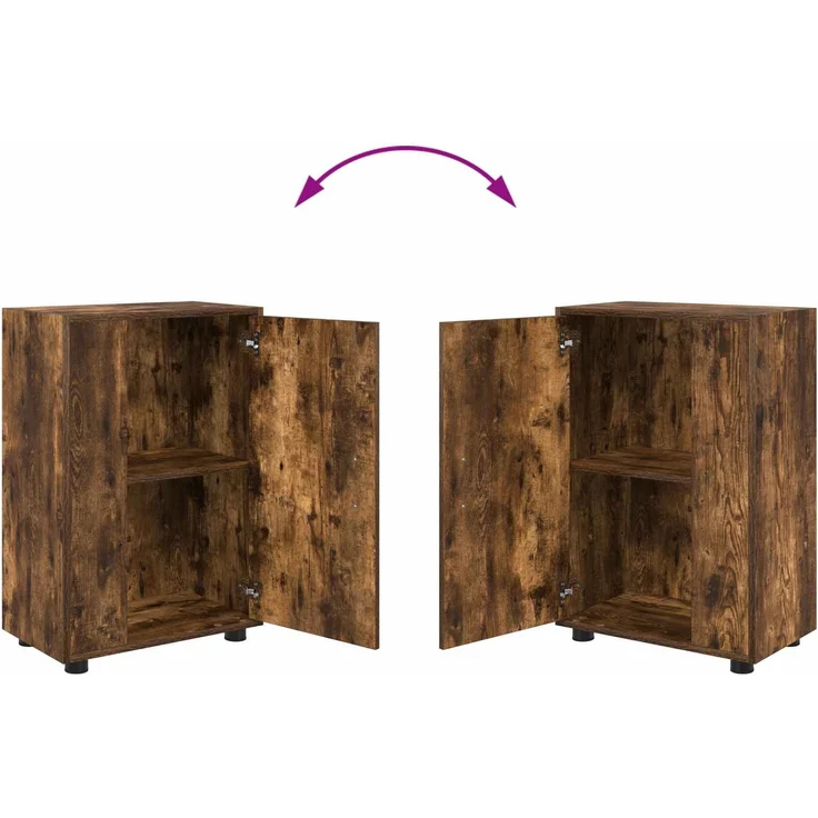vidaXL TV-Schrankset 140 x 40 x 33 cm Geräucherte Eiche 3397900 – Bild 12