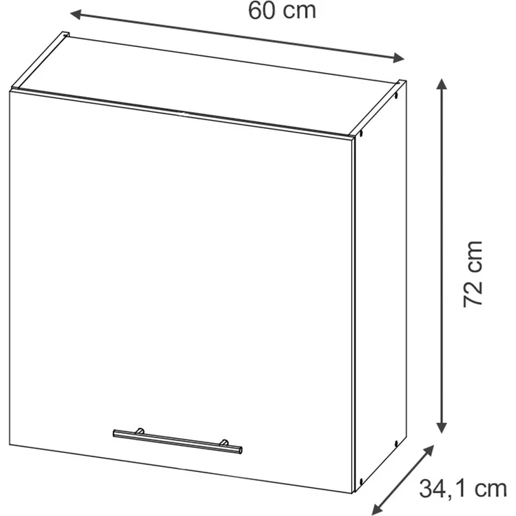 Hängeschrank Fame-Line Goldkraft Eiche 60 cm Vicco – Bild 2