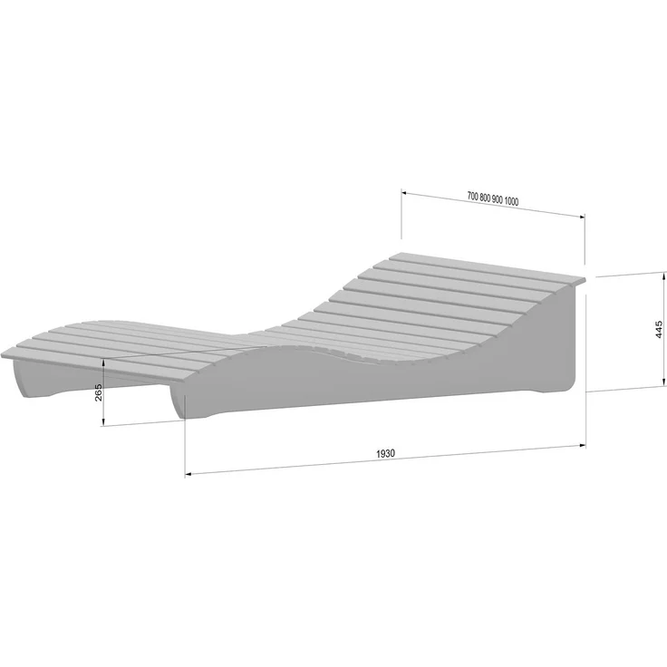 Gartenliege "Relax-Gertl" (Zirbe) 1-teilig Liegebreite 120 cm Himmelsliege – Bild 9
