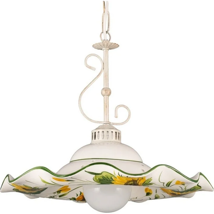 Helios Leuchten Pendelleuchte Küchenlampe Keramik, Keramiklampe, Deckenlampe, Hängelampe, für Esstisch Küche, handgefertigt handbemalt – Bild 1