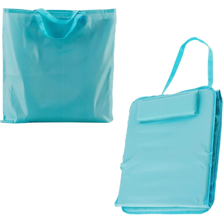 en. casa 'Cellorigo' Strandmatte, 2er Set, Stahl Grau, Polyester Türkis, 160x49 cm – Bild 6