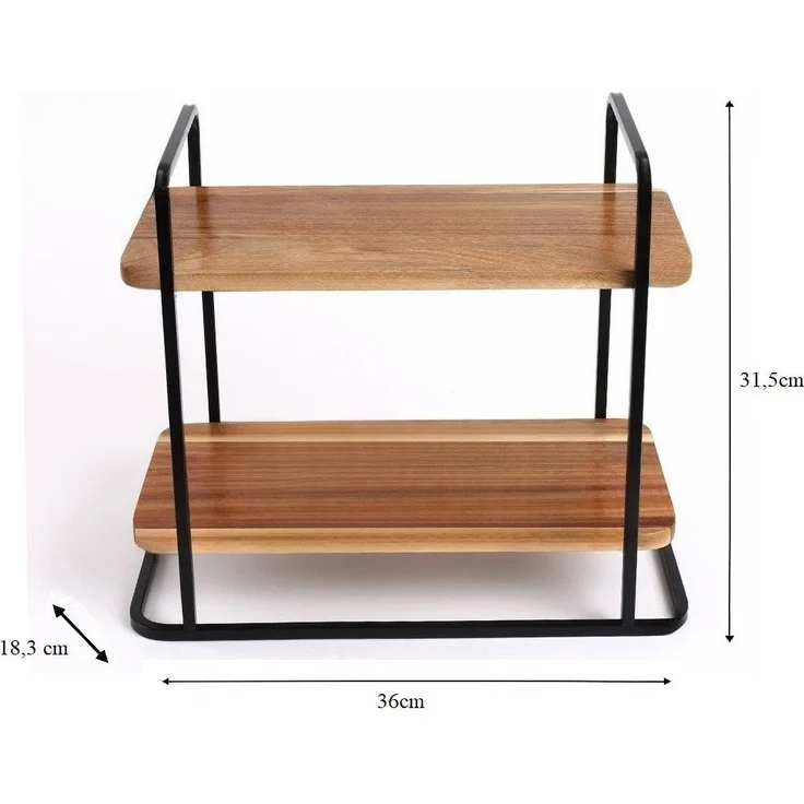 Serviertablett Servierregal Etagere Buffet Servierbrett Cheffinger CF-5001 – Bild 2