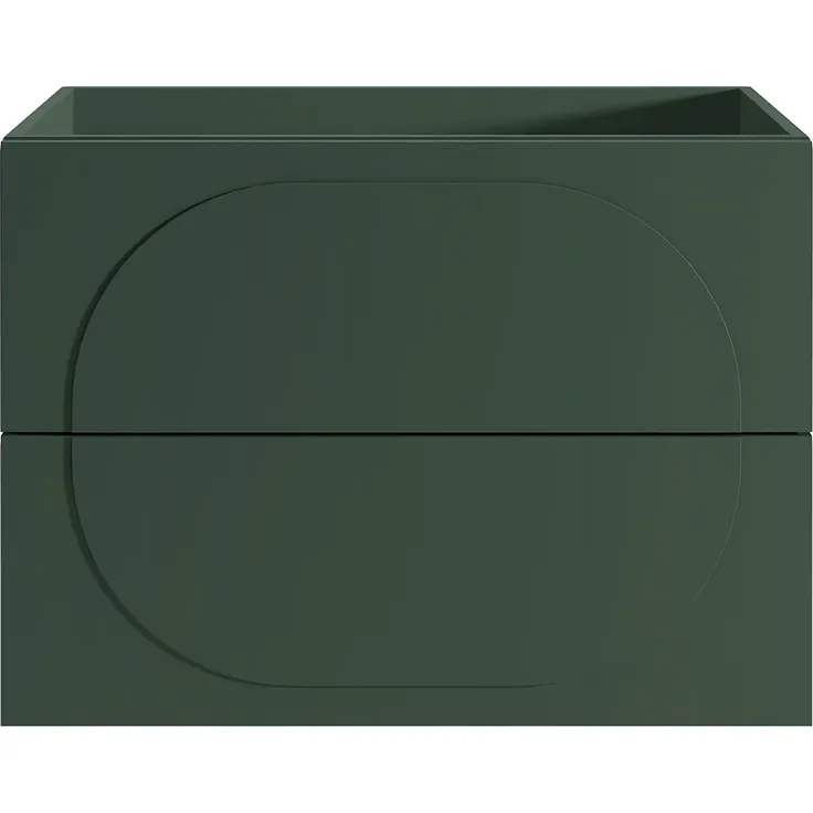 Vente-unique - VUTOMA Waschbeckenmöbel Holz, Platte Grün - B 46 cm x H 60 cm x L 80 cm – Bild 2