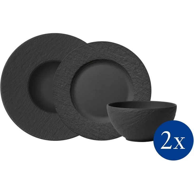Villeroy & Boch Manufacture Rock Starter-Set 6-teilig schwarz
