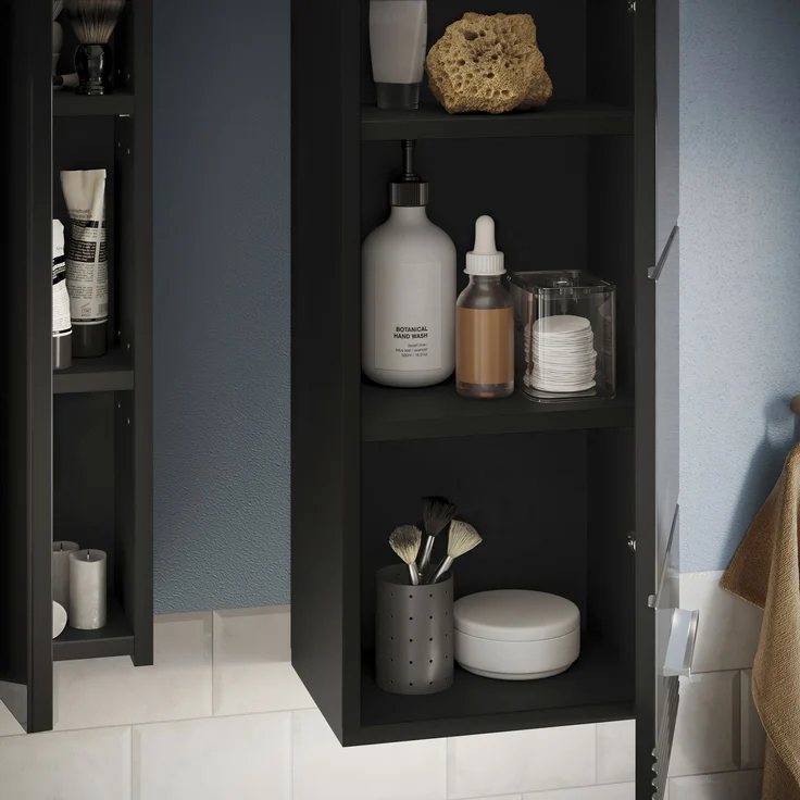 Badezimmerset Linus I - Schwarz / Schwarz Hochglanz – Bild 5