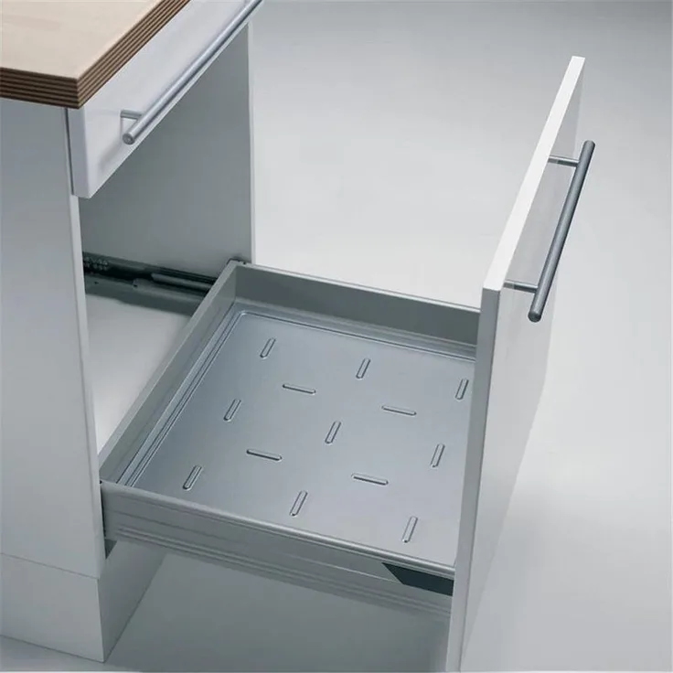 Pullboy Vario 60, Abfallsammler für vorhandene Auszüge, alu grau