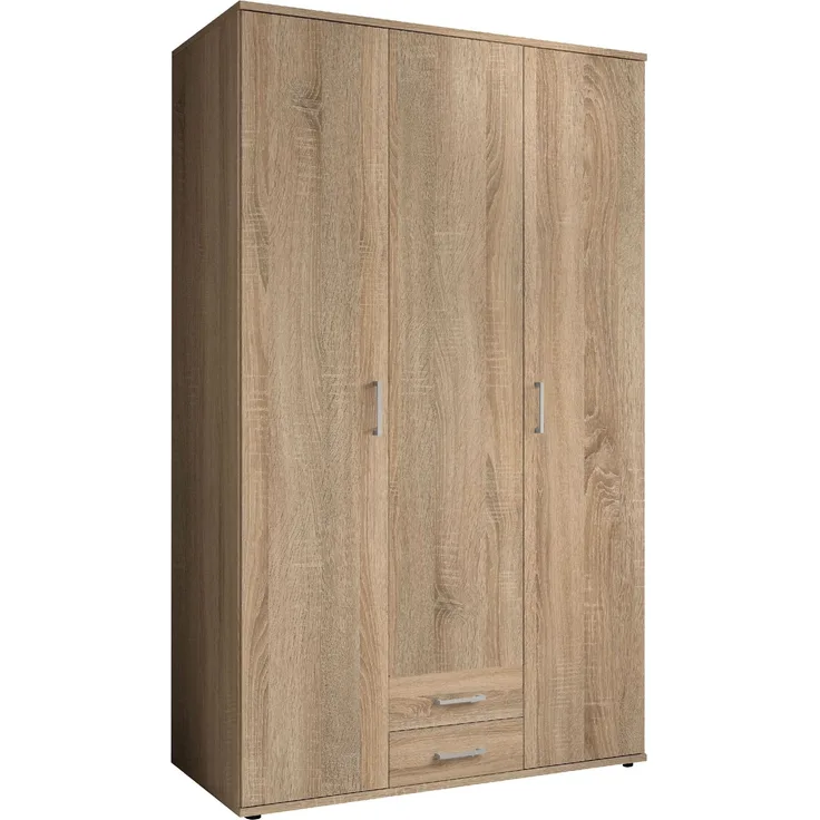 Kleiderschrank HARPER BREST BHT 120x196x54 cm braun Drehtürenschrank Schwebetürenschrank Schiebetürenschrank Schlafzimmerschrank Eckkleiderschrank