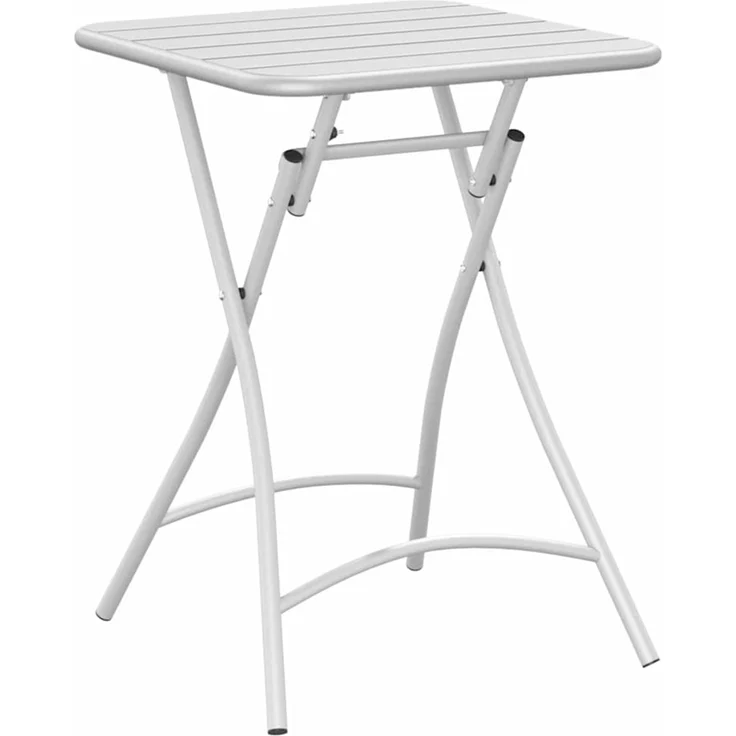 vidaXL Bistrotisch Weiß 55 x 55 x 72,5 cm Pulverbeschichteter Stahl 42002944 – Bild 6