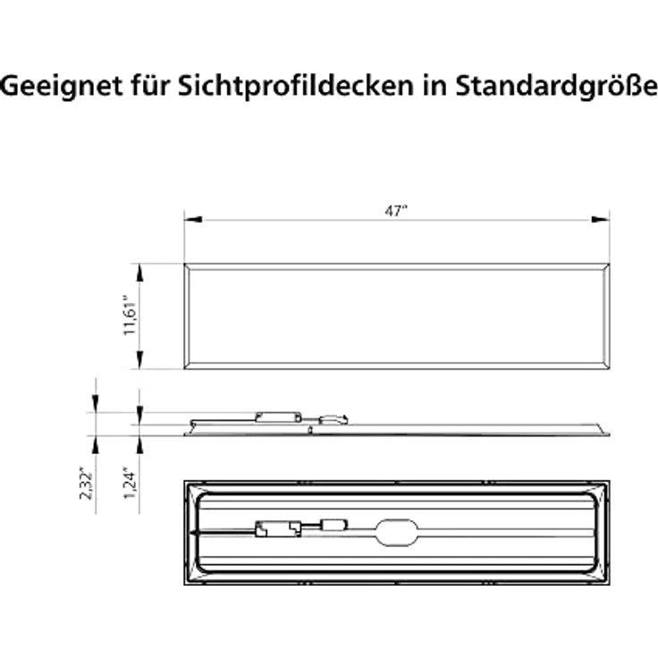 Philips ProjectLine LED Panel, 30x120 cm, 3200lm, 4000K – Bild 4