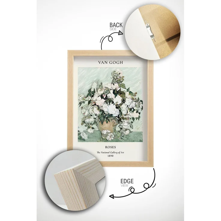Wallity Dekoratives gerahmtes MDF-Gemälde (6-teilig), Mehrfarbig, 48 x 33 cm – Bild 3