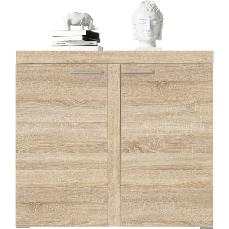 AX LIVING Schmal Kommode Spacoro 2D – Eleganz für Ihr Zuhause, Sonoma – Bild 3