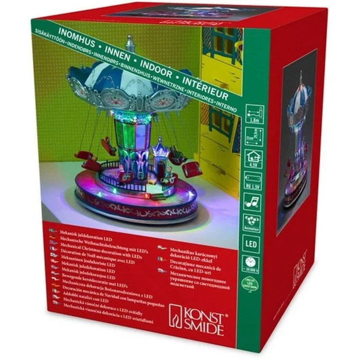 Konstsmide LED Szenerie Karussell 21 x 26,5 x 21 cm – Bild 4