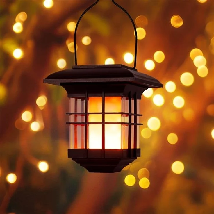 IC Gardenworld LED Laterne 4 in 1 Solar Gartenlaterne mit LED-Licht im Flammeneffekt-Design, LED fest integriert, warm-weiß im Flammeneffekt, zum Stecken, Hängen oder Hinstellen, einfache Montage, kabellos – Bild 10