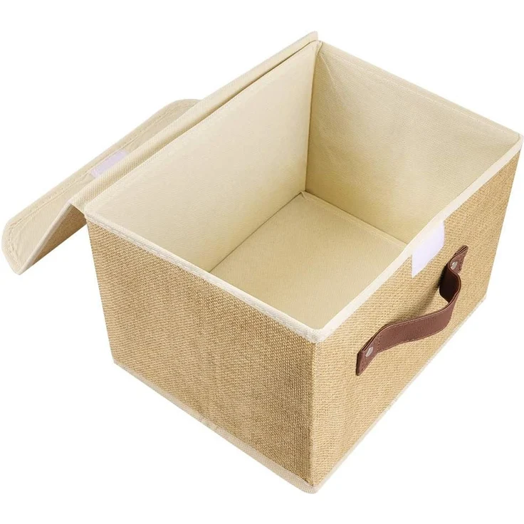ABC Aufbewahrungsbox mit Deckel, 2er-Set, faltbar, aus Stoff – Bild 5
