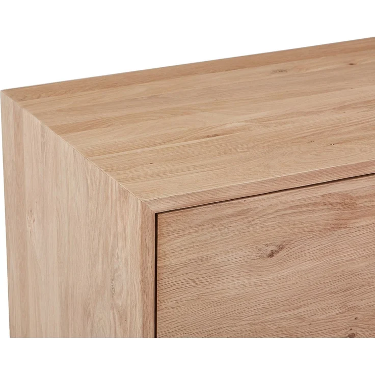 Vente-unique - Waschbeckenunterschrank aus Massivholz Eiche - Hell Natur - 93 cm - ZARENO – Bild 7